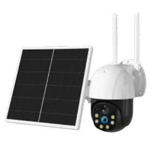Solar-Powered Wireless Security Camera with Dual Antennas
